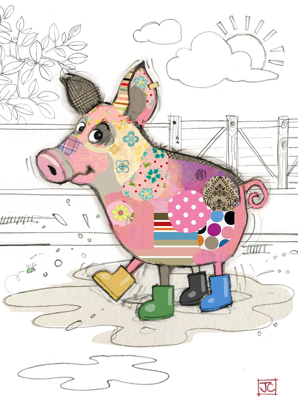 Bug Art Pablo Pig Card