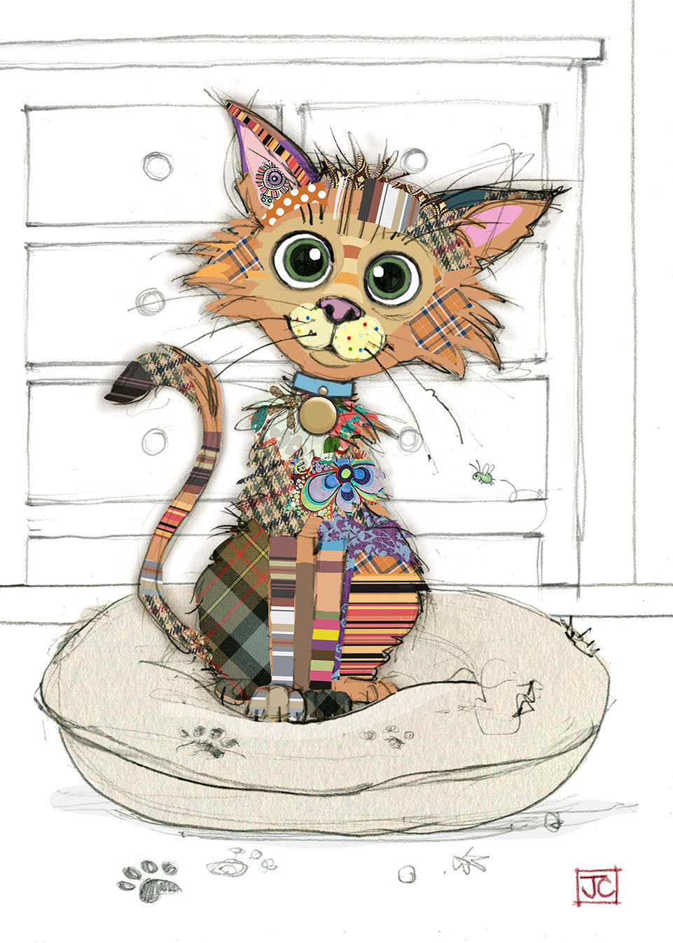 Bug Art Kimba Kitten Card