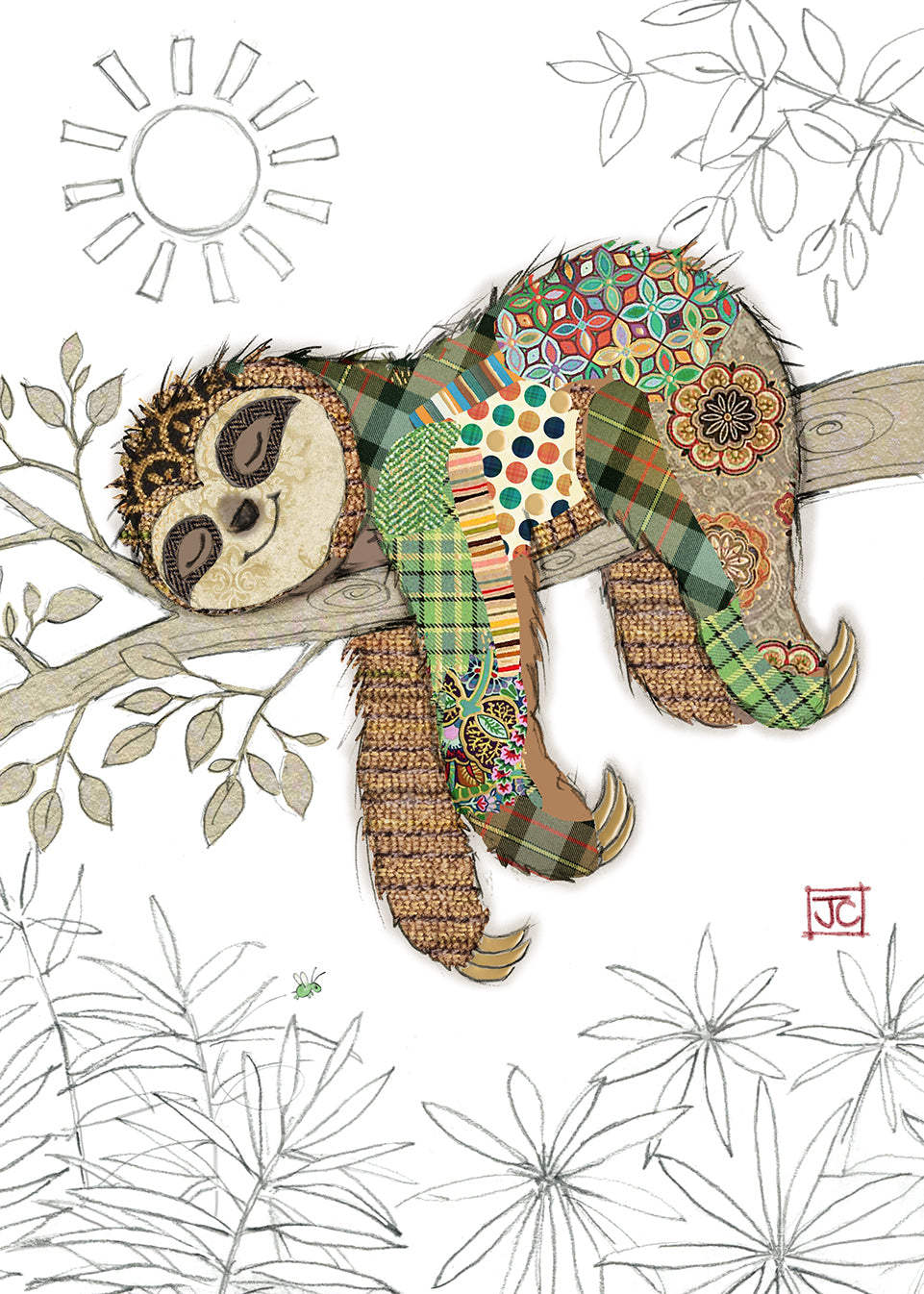Bug Art Simon Sloth Card