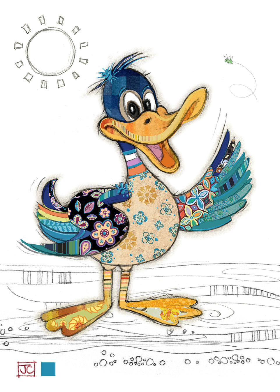 Bug Art Dougie Duck Card