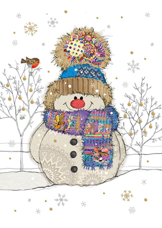 Bug Art Snowman Card