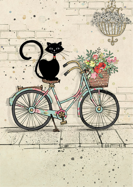Bug Art Two Bike Cat Card