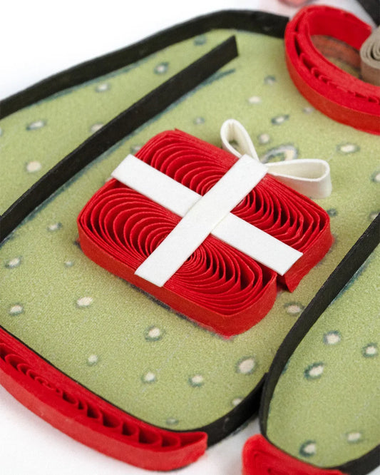Quilled Christmas Sweaters Greeting Card