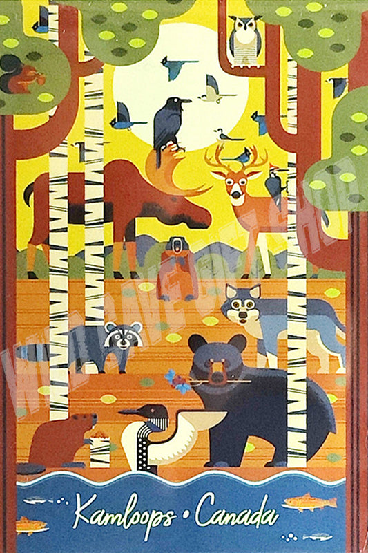 Kamloops Magnet Forest Animals