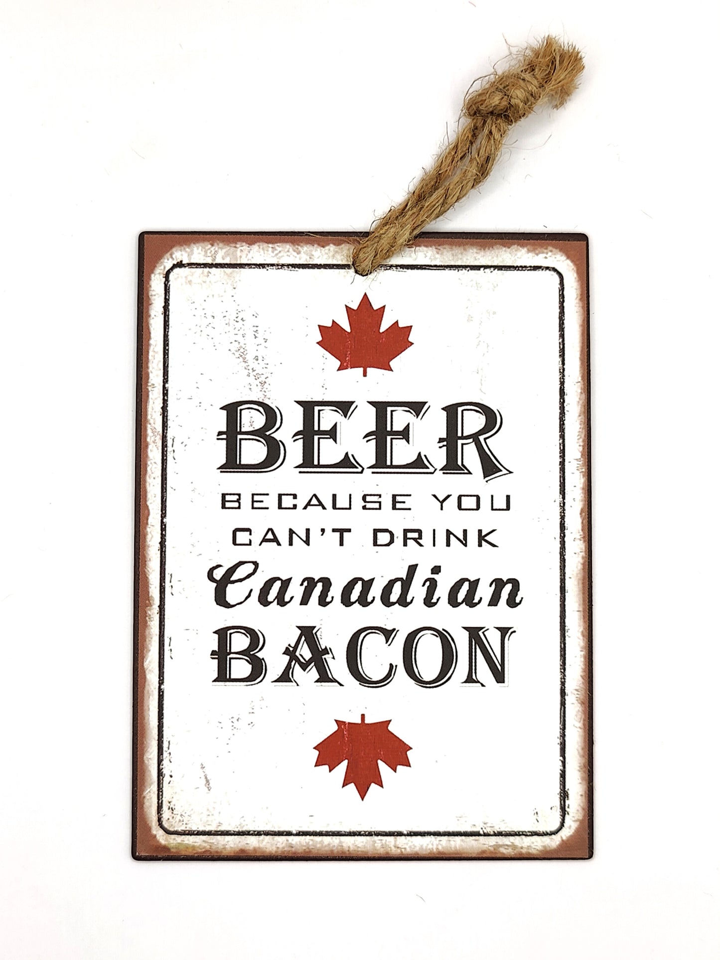 Metal Sign Canadian Bacon