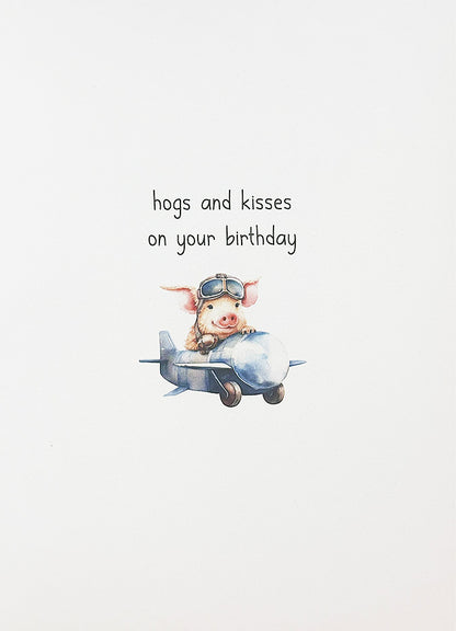 Birthday Card Pig