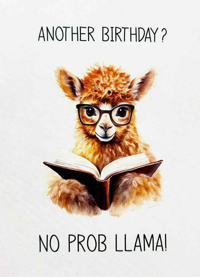 Birthday Card Llama