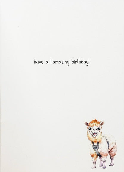 Birthday Card Llama