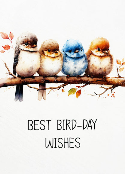 Birthday Card Birds