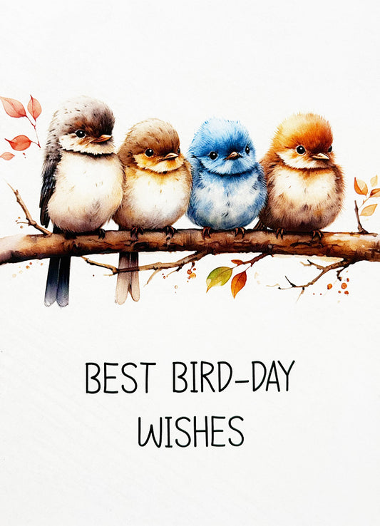 Birthday Card Birds