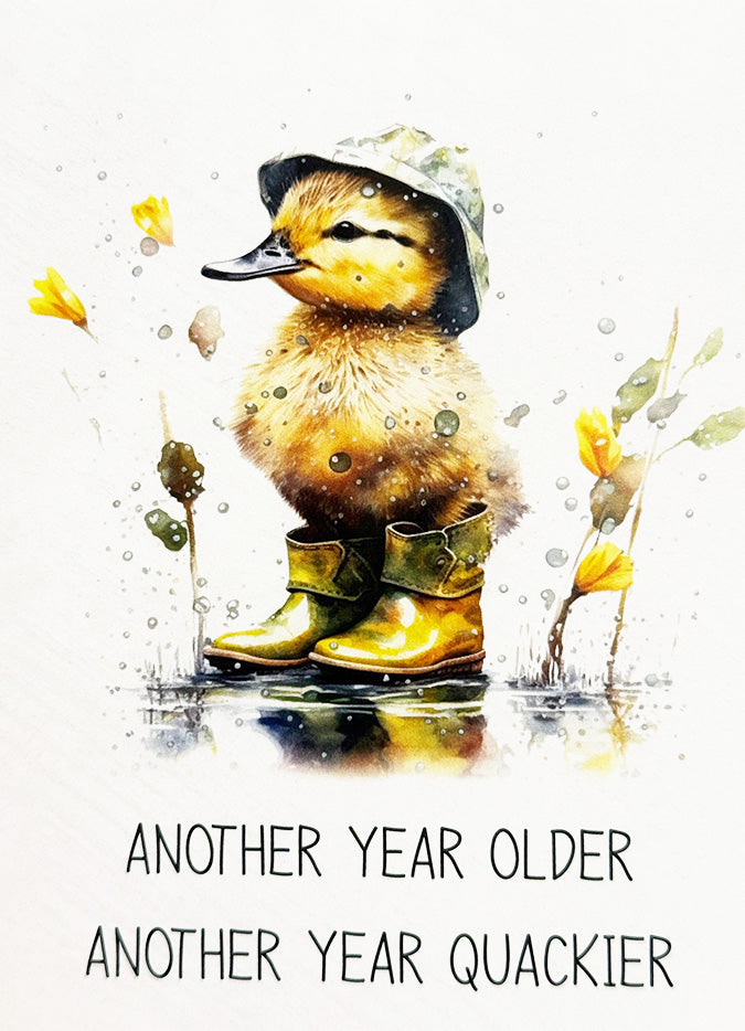 Birthday Card Duck