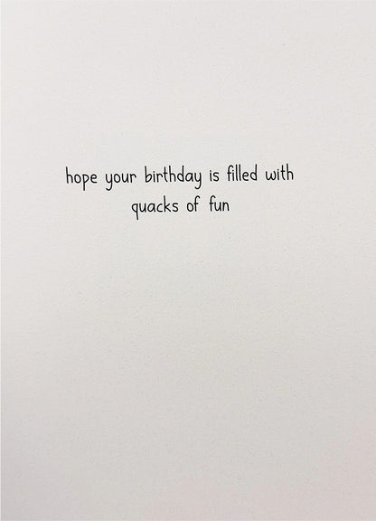 Birthday Card Duck