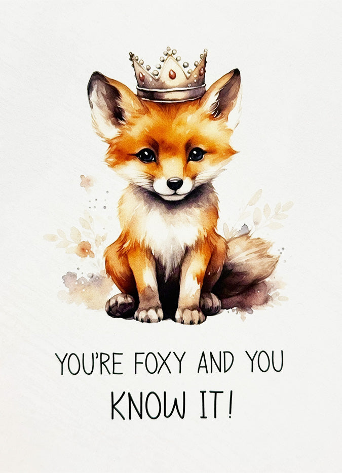 Birthday Card Fox