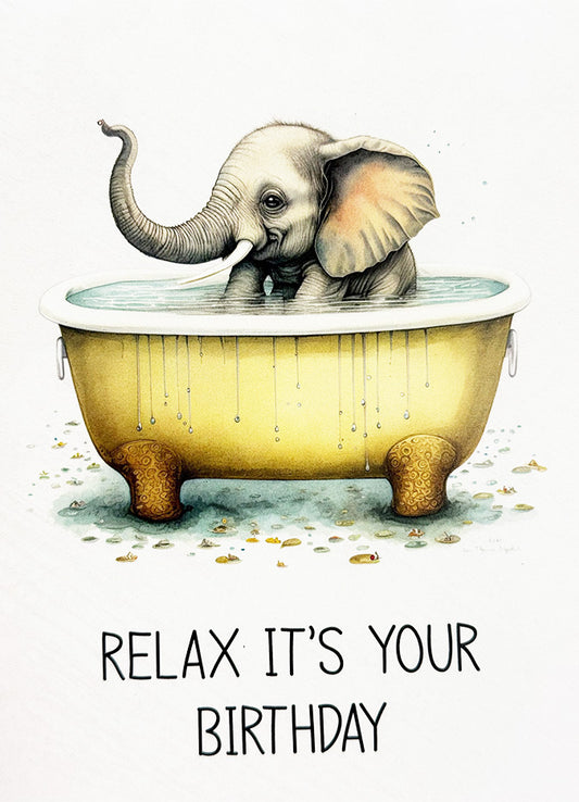 Birthday Card Elephant