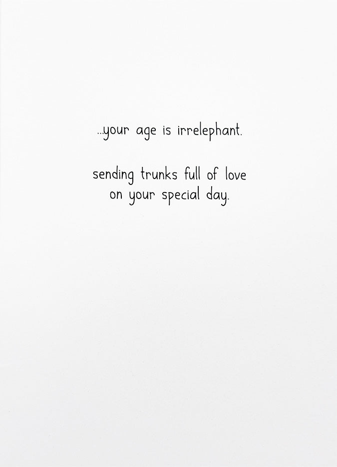 Birthday Card Elephant