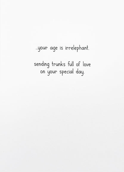 Birthday Card Elephant