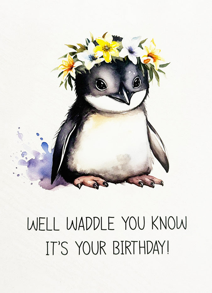Birthday Card Penguin