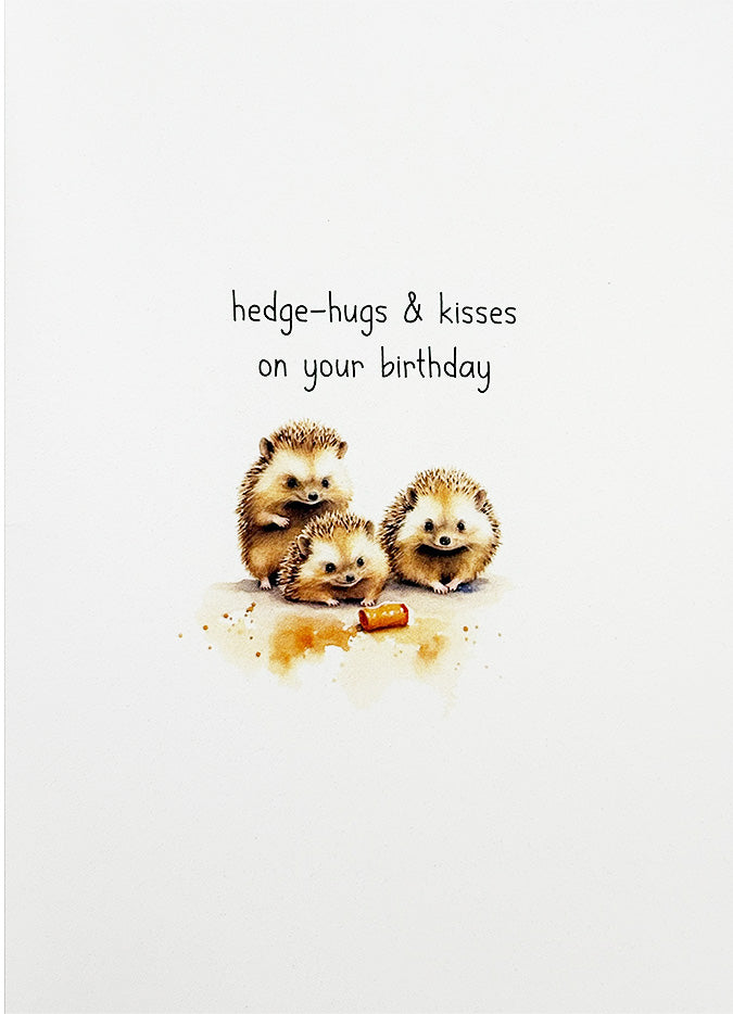 Birthday Card Hedgehog