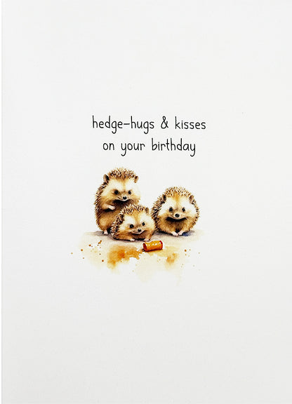 Birthday Card Hedgehog