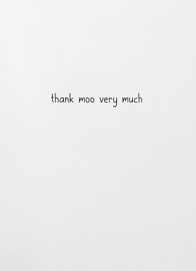 Thank You Card Highland Cow