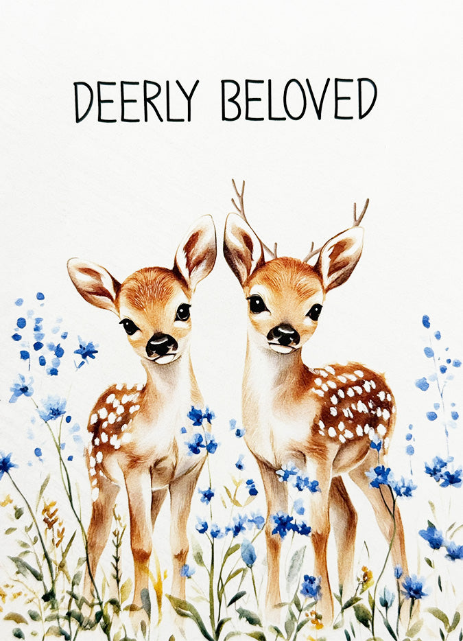 Wedding Card Deer