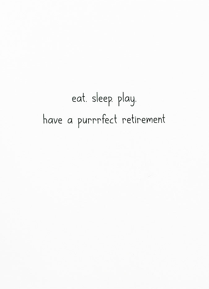 Retirement Card Kitten