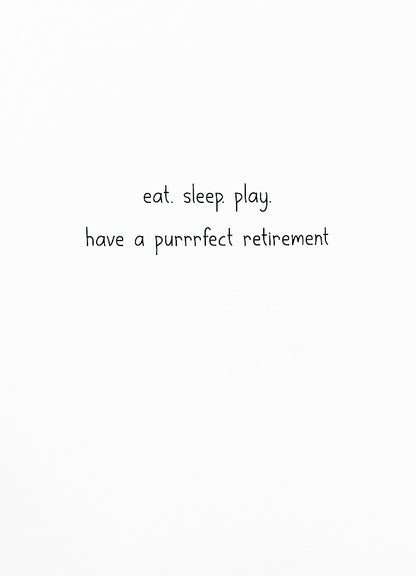 Retirement Card Kitten