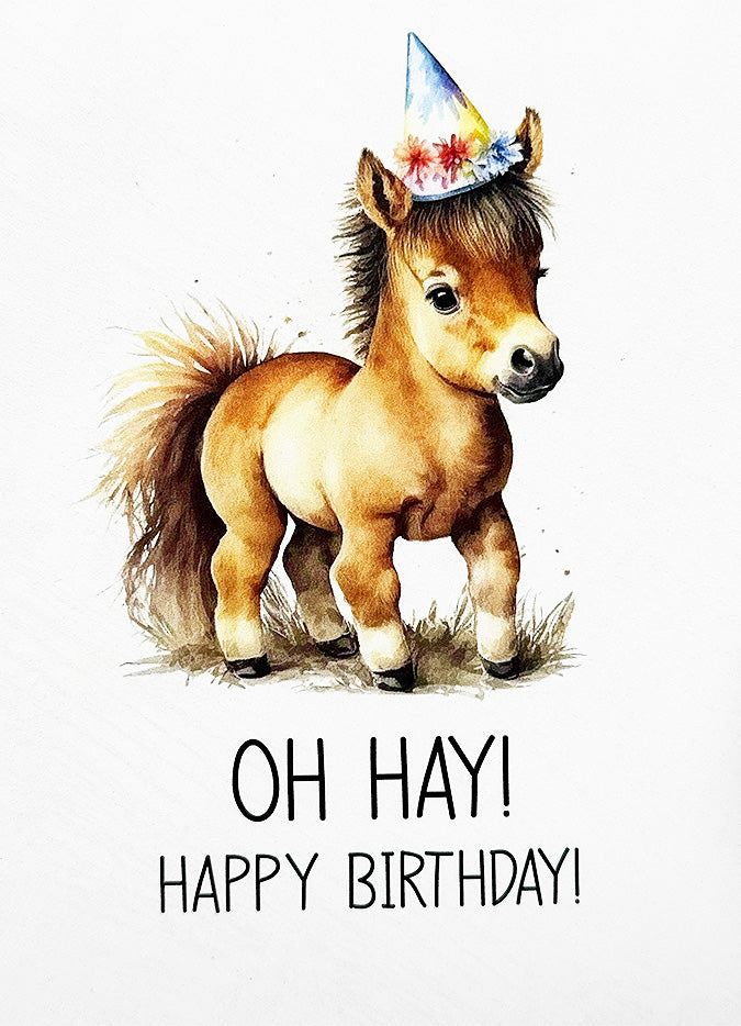 Birthday Card Horse