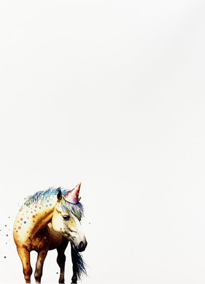 Birthday Card Horse