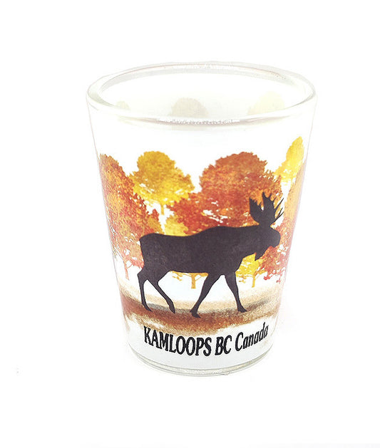 Kamloops Shot Glass Moose