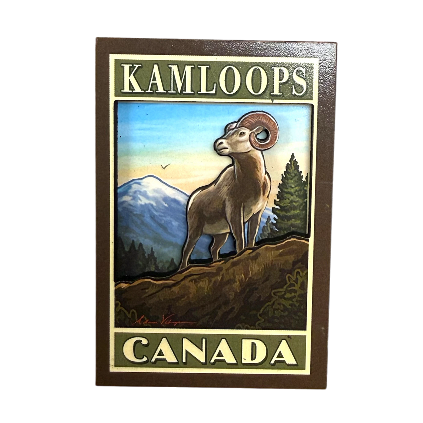 Kamloops 2D Magnet Goat