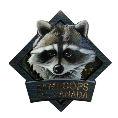 Kamloops 2D Magnet Raccoon