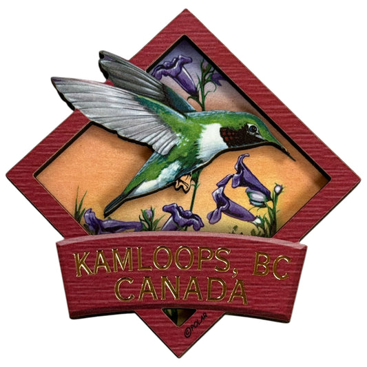 Kamloops 2D Magnet Hummingbird