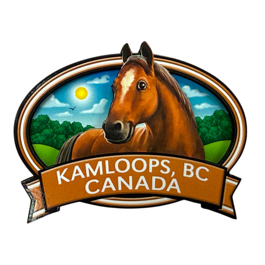 Kamloops 2D Magnet Horse