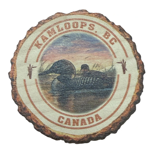 Kamloops Wood Magnet Mallard Ducks