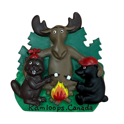 Kamloops Magnet Animal Campfire