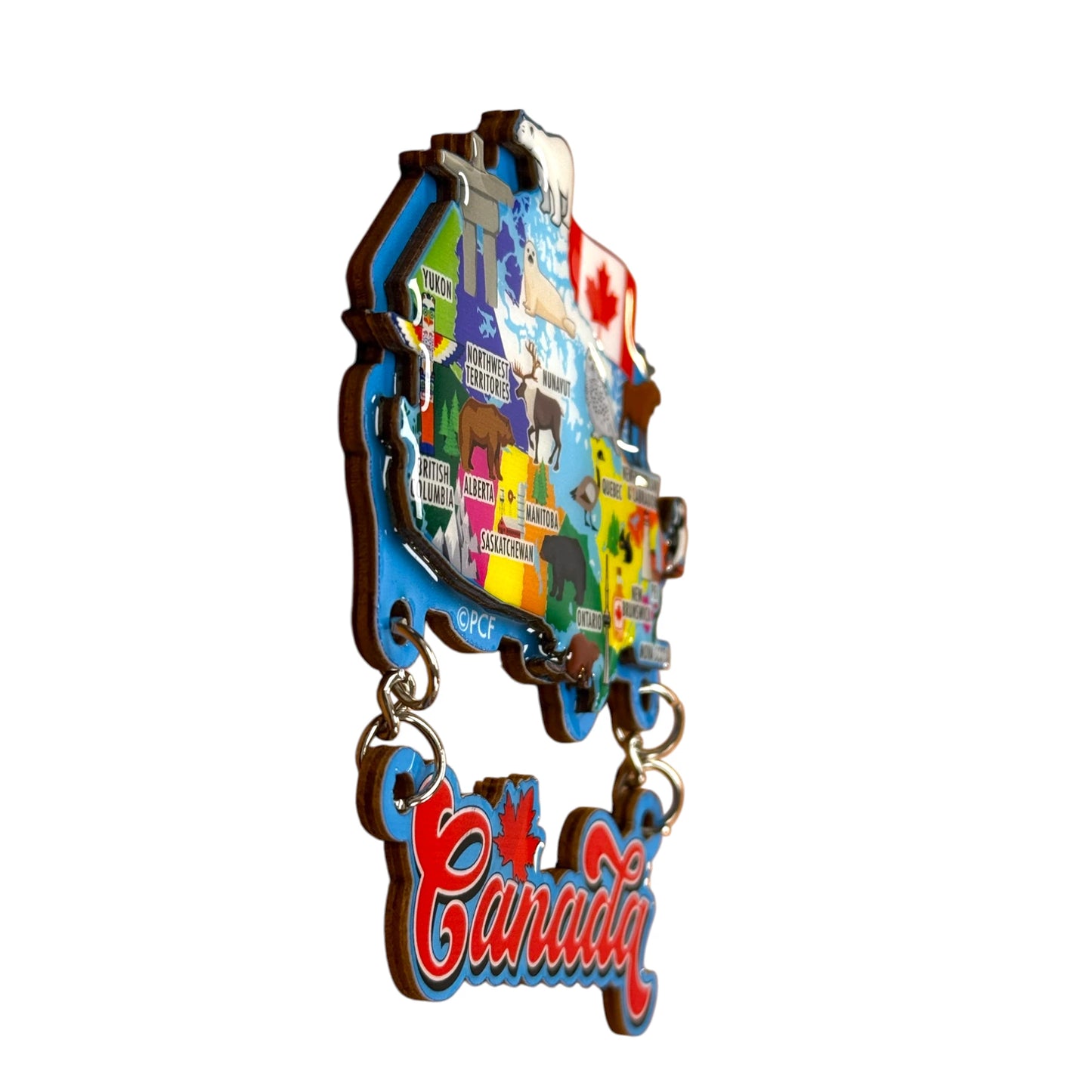 Canada 3D Map Magnet