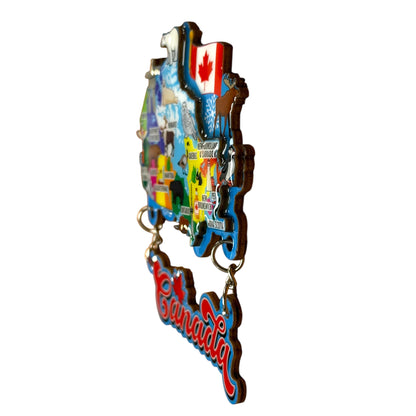 Canada 3D Map Magnet