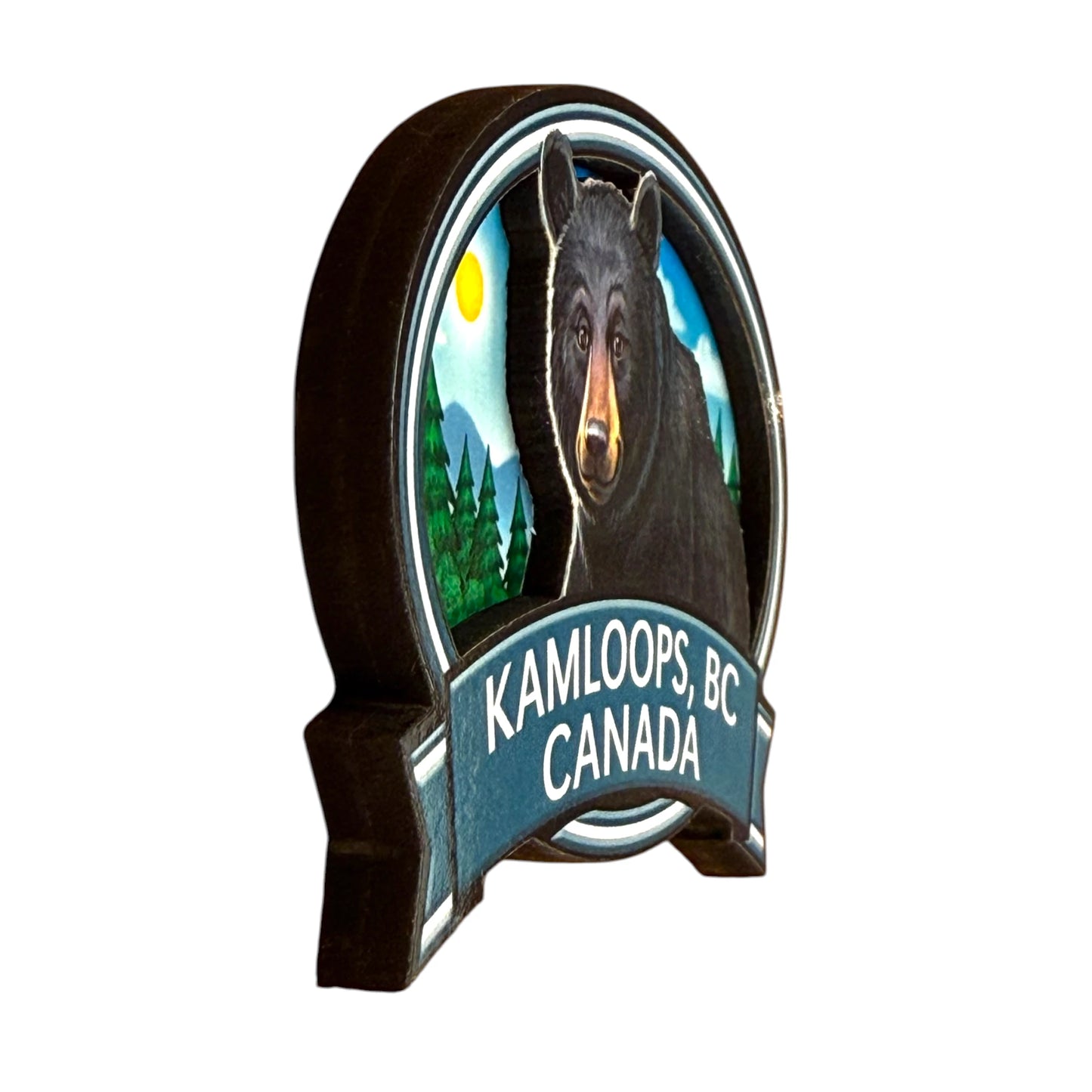 Kamloops 2D Magnet Black Bear