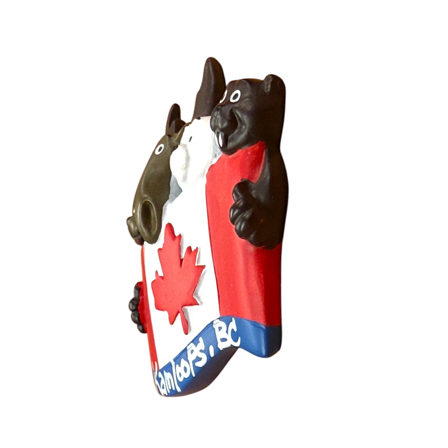 Kamloops Magnet Animal Canadian Flag