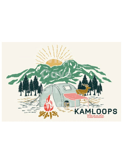 Kamloops Magnet Camping Scene