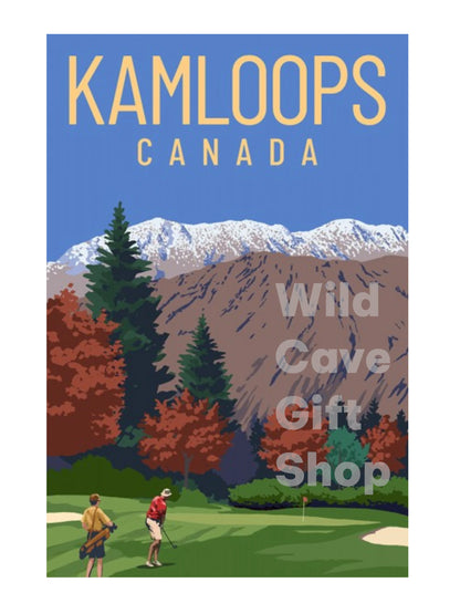 Kamloops Magnet Golfing Scene