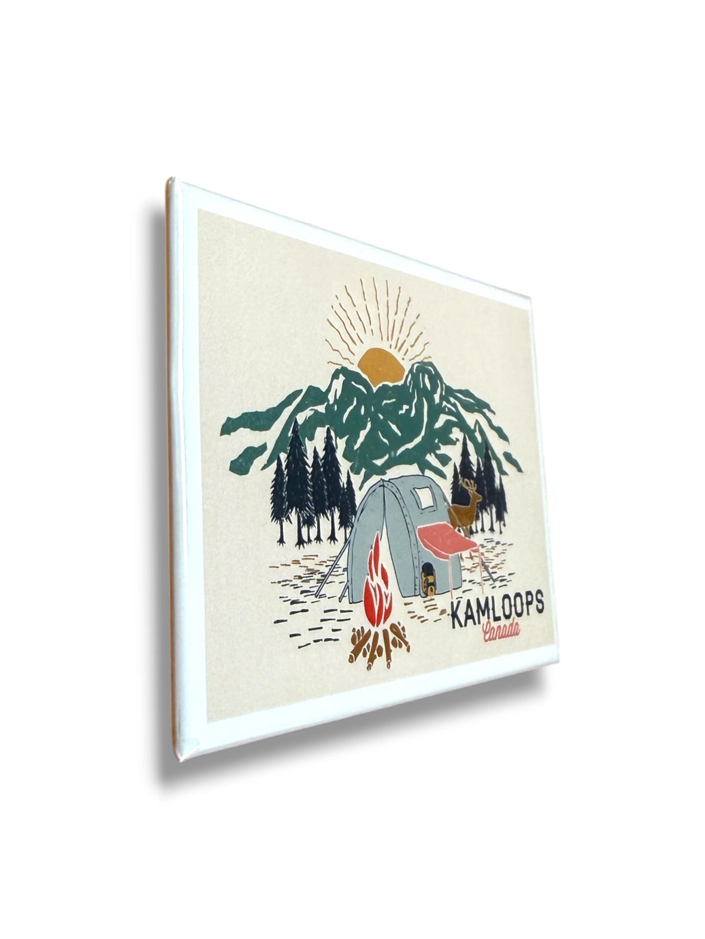 Kamloops Magnet Camping Scene