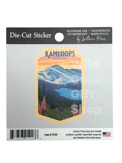 Kamloops Sticker Bear & Spring Flowers