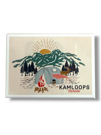 Kamloops Magnet Camping Scene