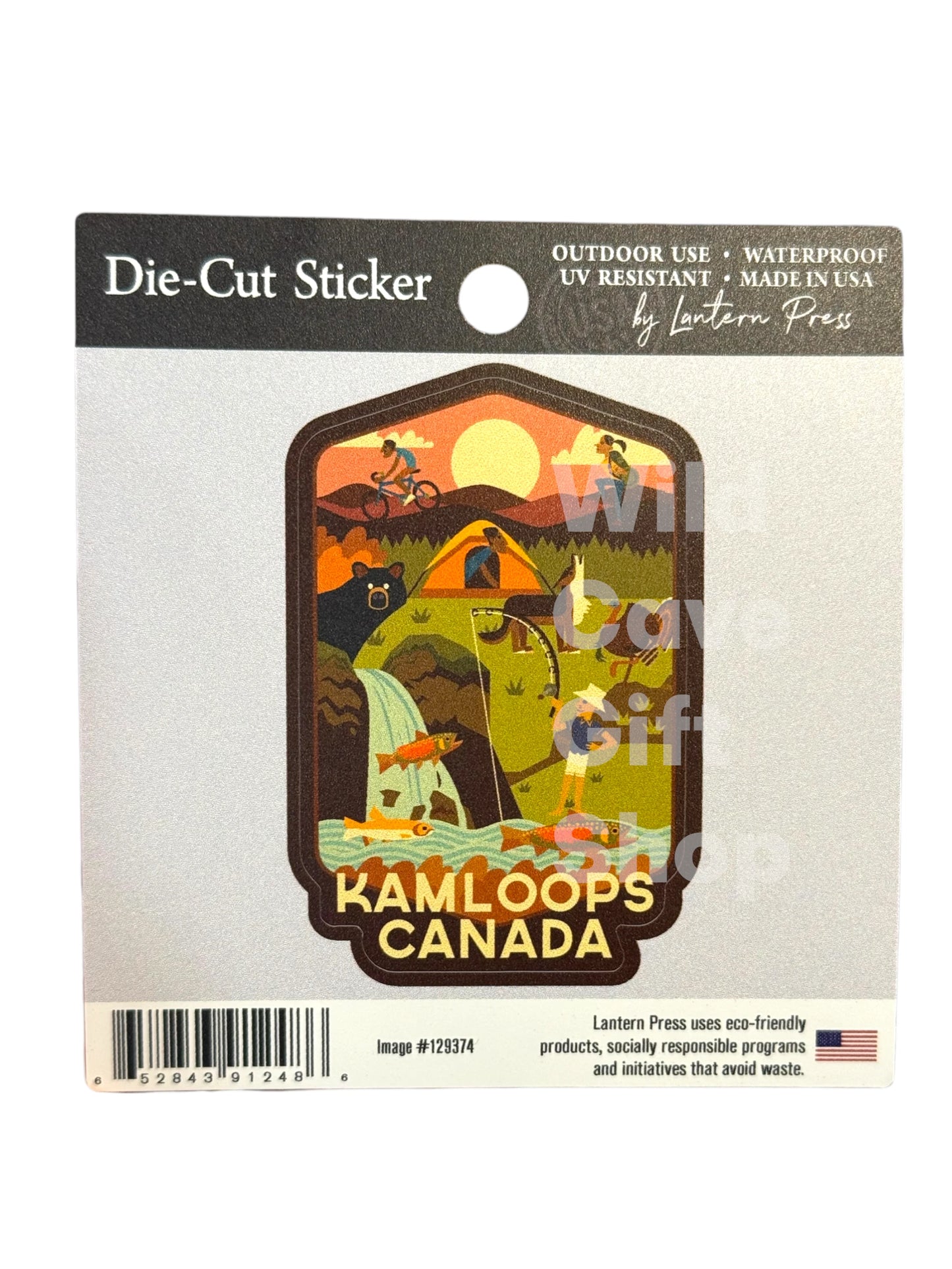 Kamloops Sticker Geometric