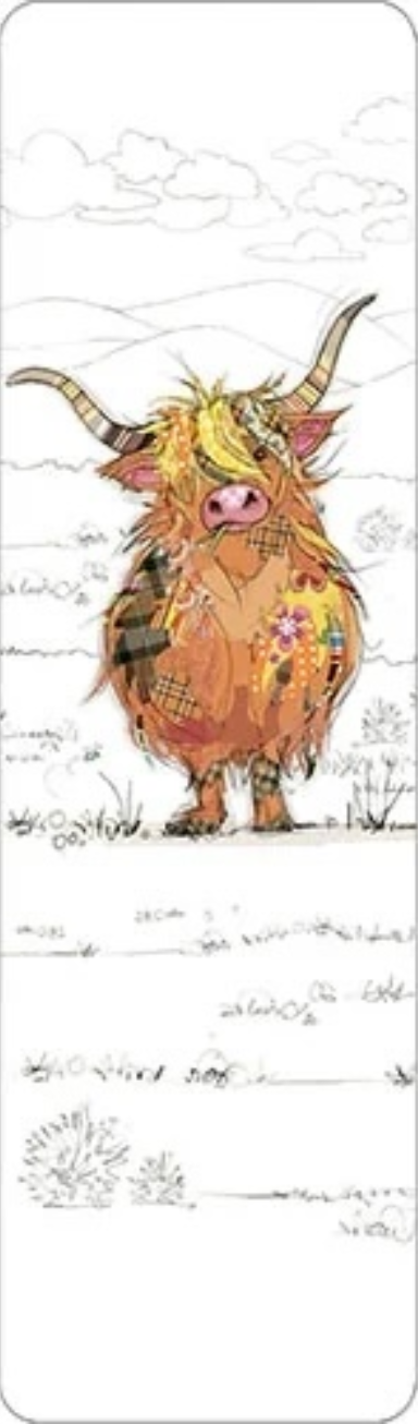 Bookmark – Highland Cow