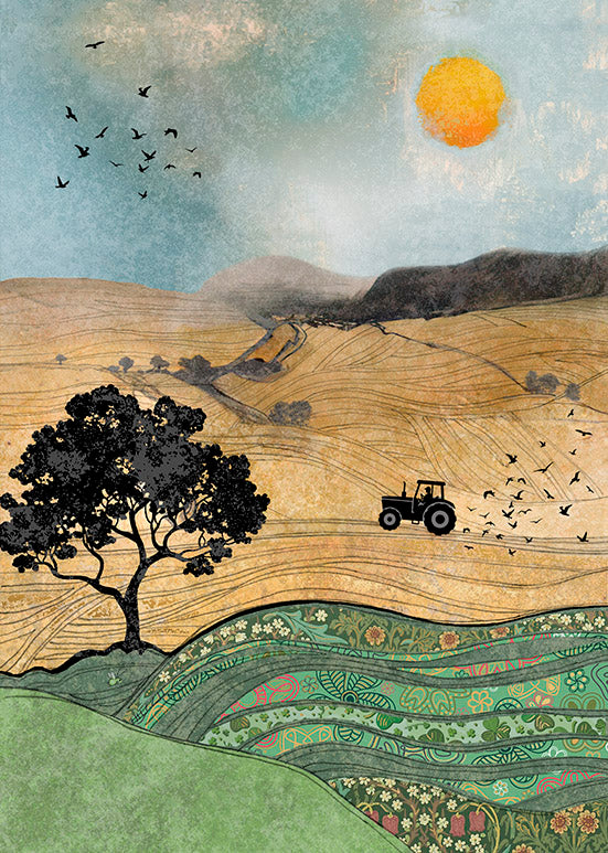 Bug Art Tractor Field