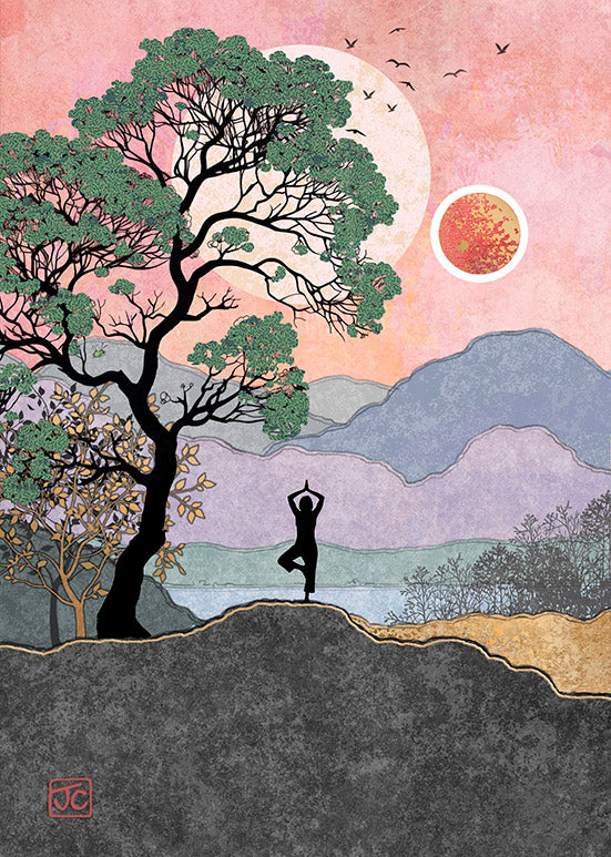 Bug Art Yoga Mountain