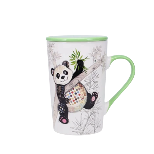 Panda Mug With Straine